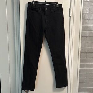 Black J. Crew flex straight jeans. 32/32